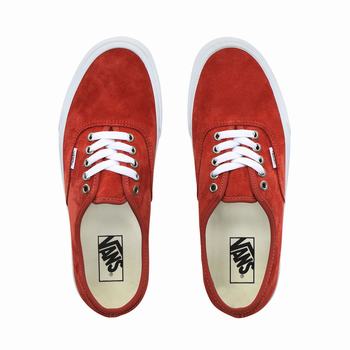 Damske Tenisky Vans Pig Suede Authentic Tmavo Červené/Biele VA90WVKQA